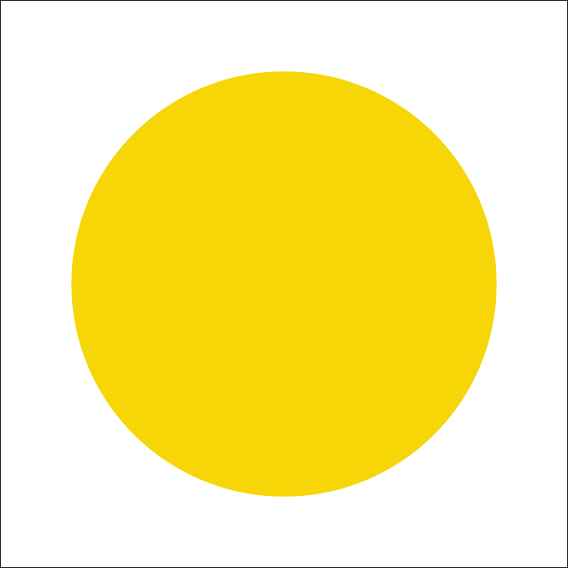 Расцветка фаз - желтый (200х200; Пластик ПВХ 2 мм; )