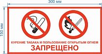 Курение табака и пользование открытым огнем запрещено