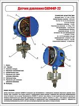 Обучаюший плакат Датчик давления Сапфир-22 Бардымское ЛПУ МГ (УФ-печать) (450х600; Пластик ПВХ 2 мм; )